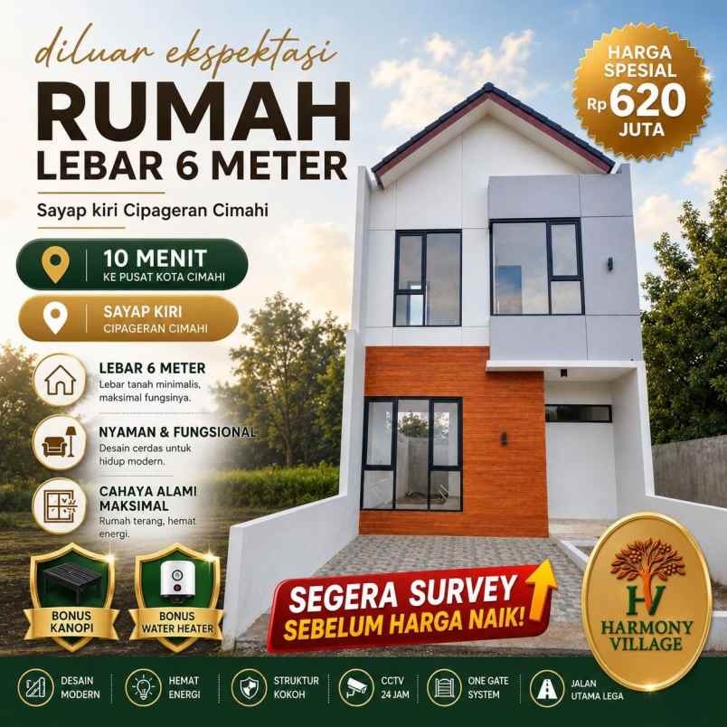 dijual rumah cipageran cimahi