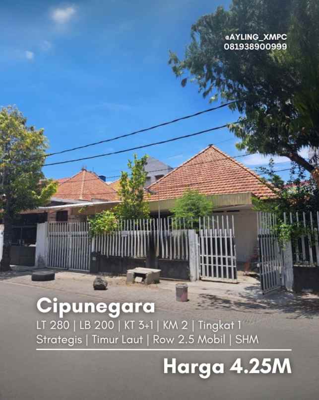 dijual rumah cipunegara