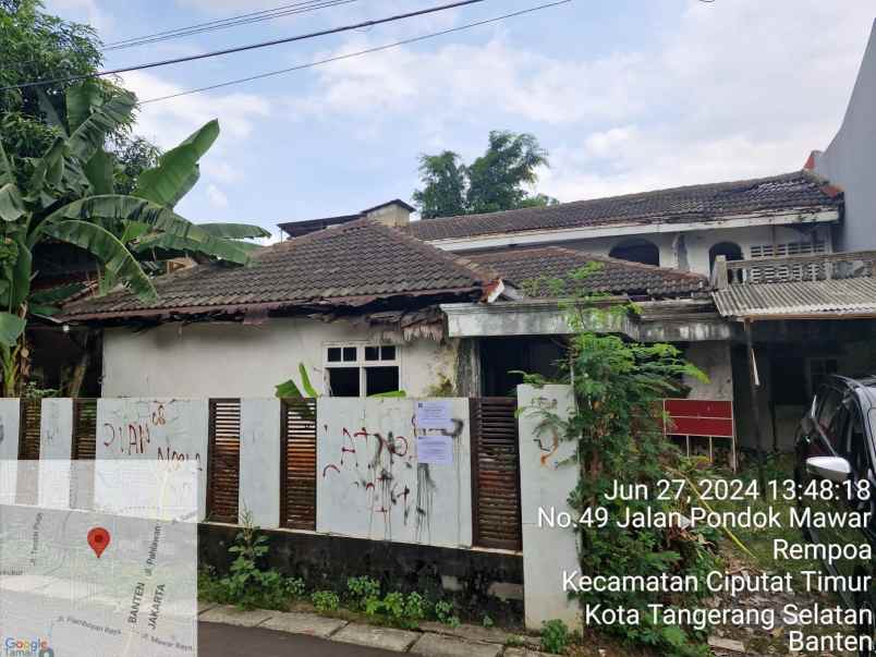dijual rumah daerah rempoa tangerang selatan