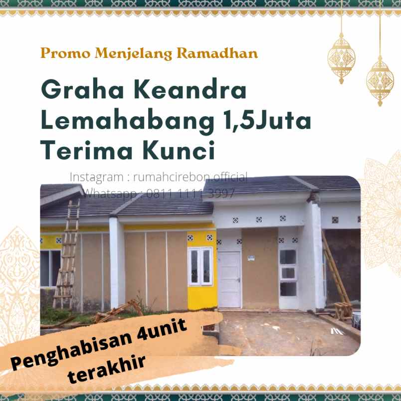 dijual rumah desa asem lemahabang