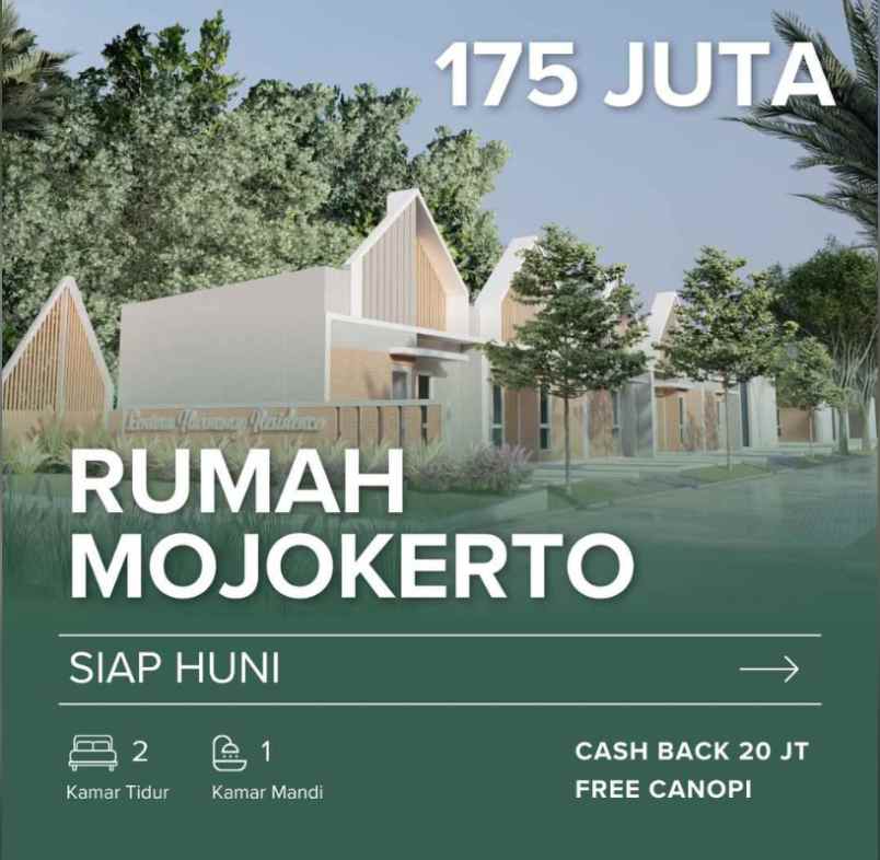 dijual rumah desa curahmojo pungging