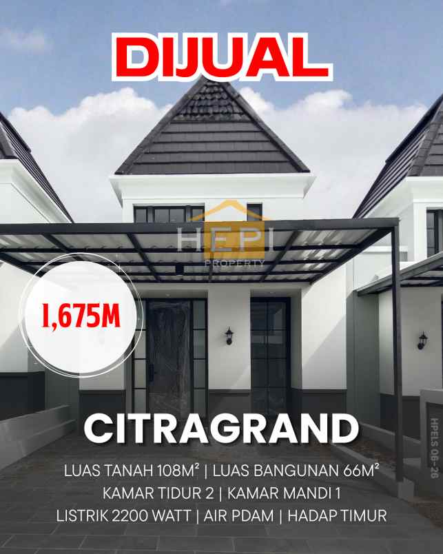 dijual rumah di citragrand semarang