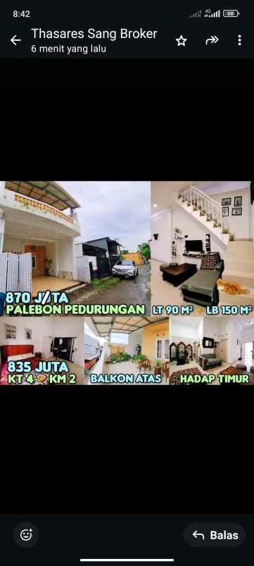 dijual rumah di palebon pedurungan semarang