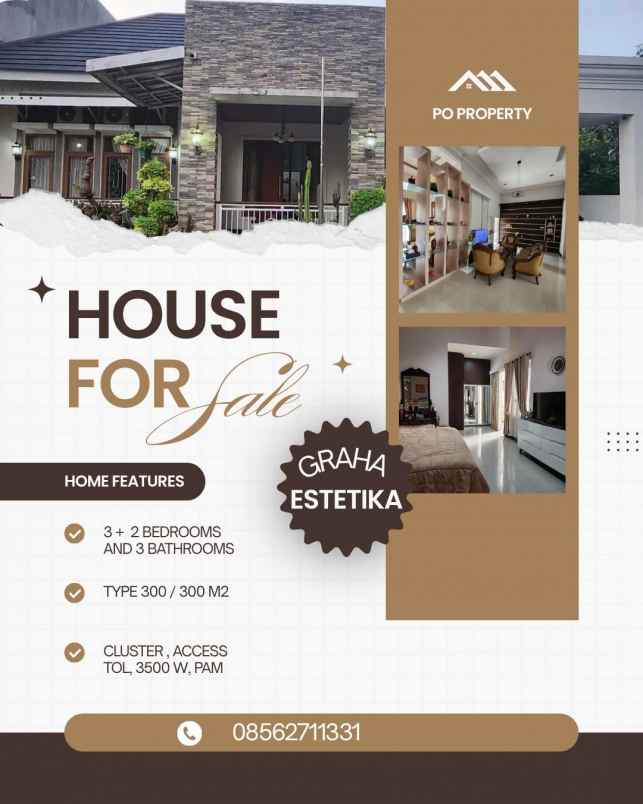 dijual rumah graha estetika