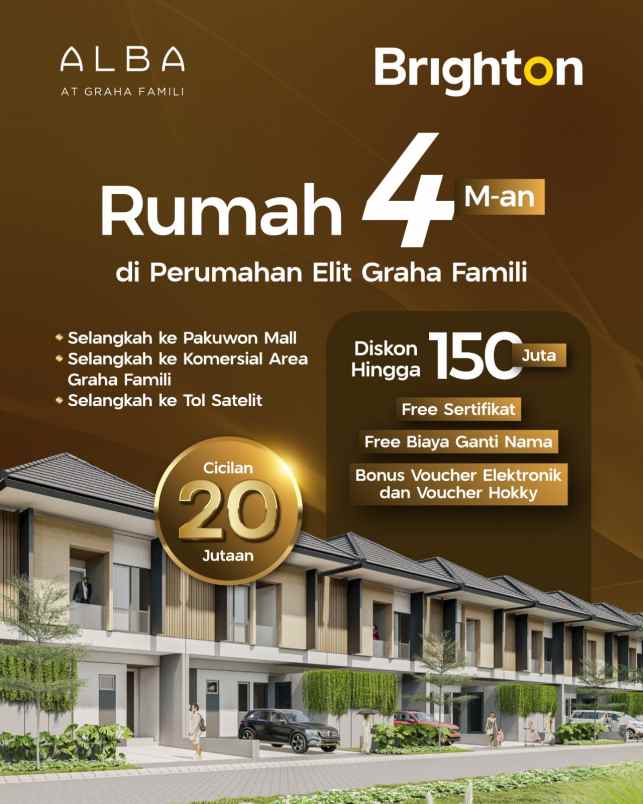 dijual rumah graha famili surabaya