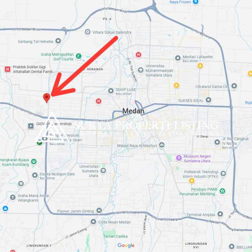 dijual rumah jalan asrama komplek bumi asri