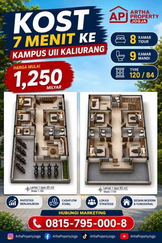 dijual rumah jalan kaliurang km 13