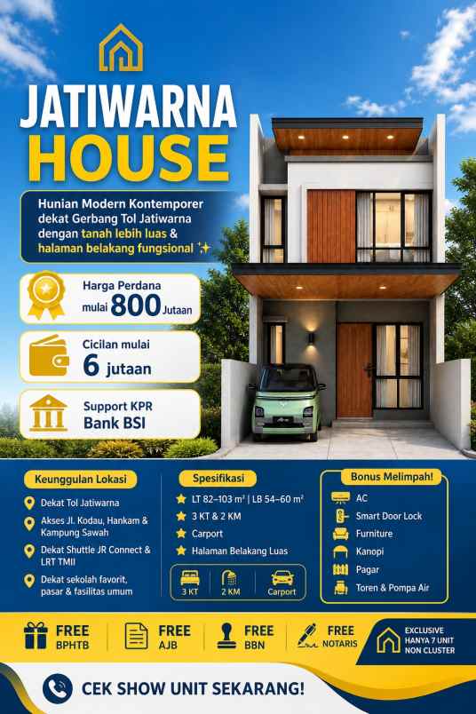dijual rumah jatiwarna