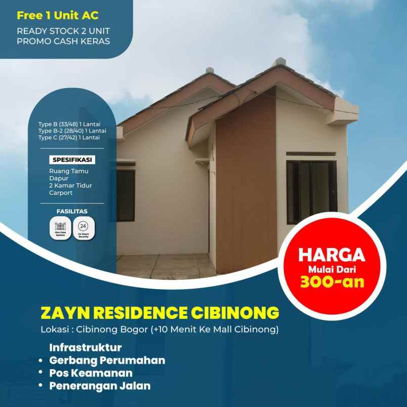 dijual rumah jl kp kramat harapan jaya