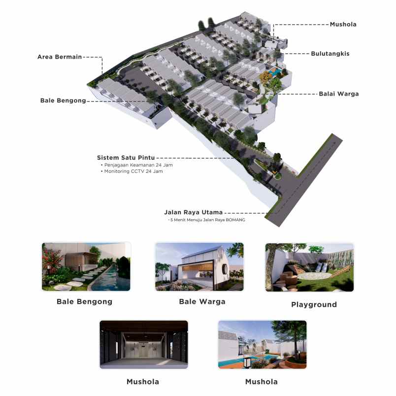 dijual rumah jl raya bomang tajur halang