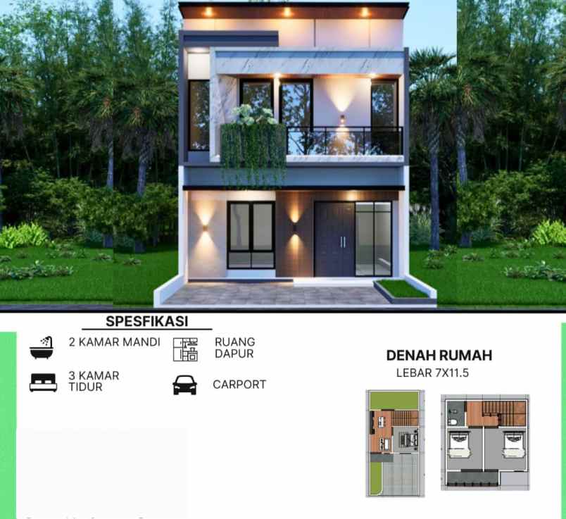dijual rumah jl raya pondok gede