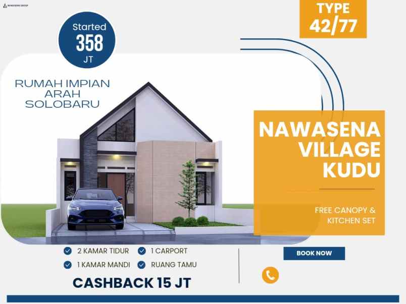 dijual rumah jl sawahan kudu baki