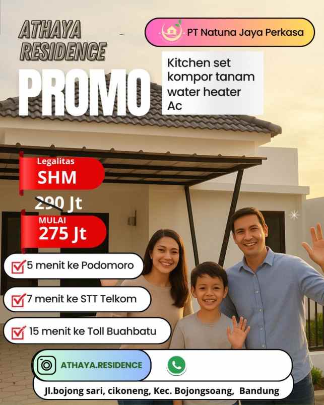 dijual rumah jln cikoneng bojongsoang