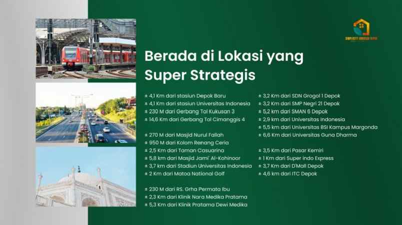 dijual rumah kukusan depok jawa barat