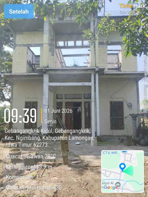 dijual rumah lokasi lamongan ngimbang gebangangkrik