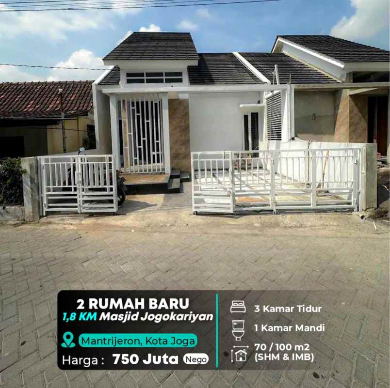 dijual rumah mantrijeron