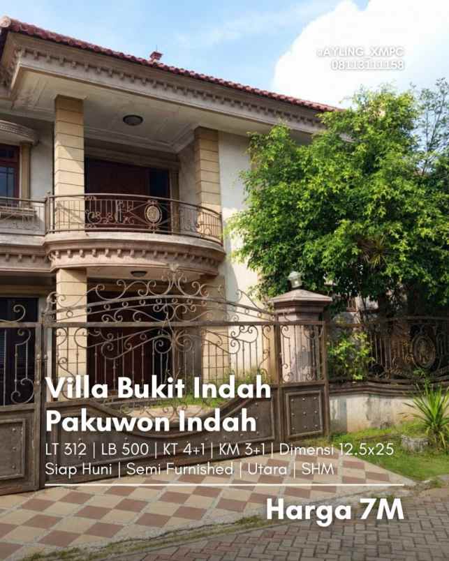 dijual rumah pakuwon city