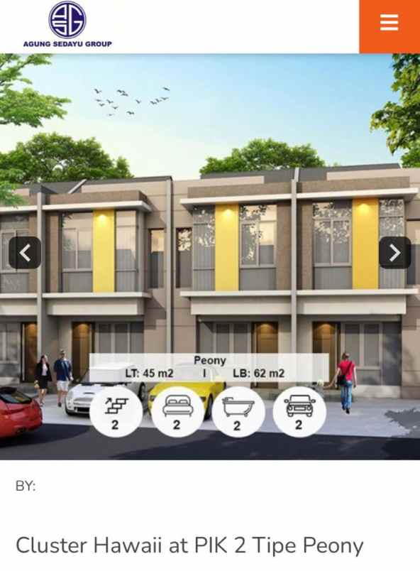 dijual rumah pik 2 cluster hawai harga murah