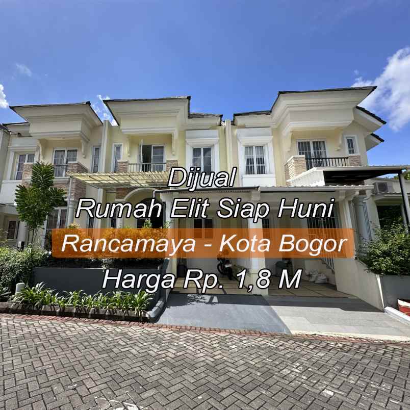 dijual rumah rancamaya cluster summit