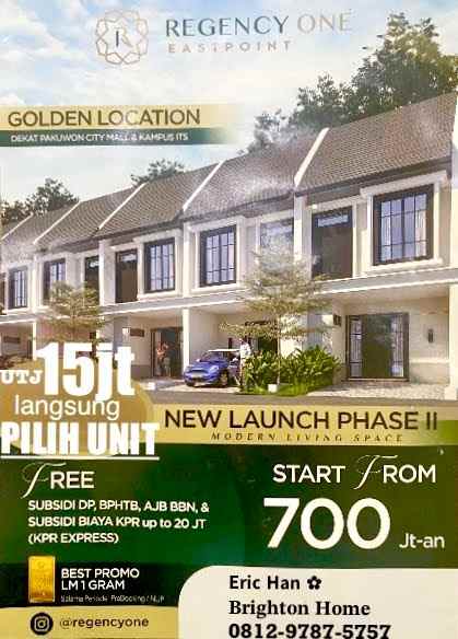 dijual rumah regency one