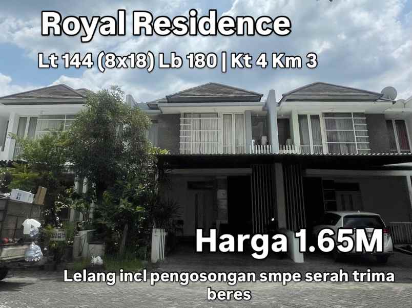 dijual rumah royal residence