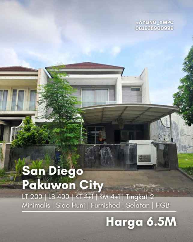 dijual rumah san diego