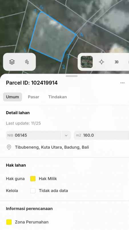 dijual tanah berawa