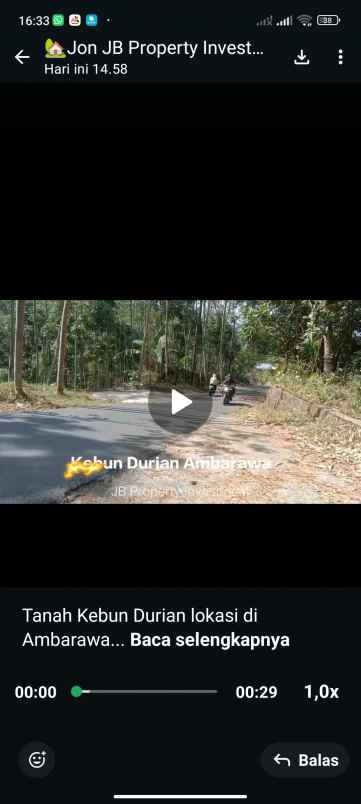 dijual tanah dan kebun durian di ambarawa kab semarang