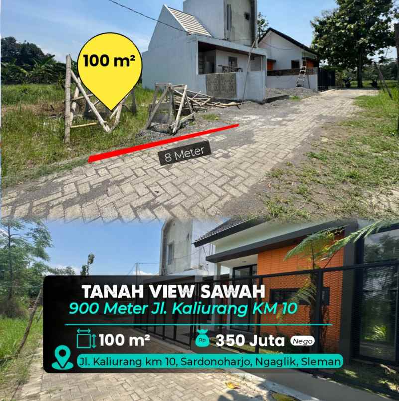 dijual tanah jl kaliurang km 10