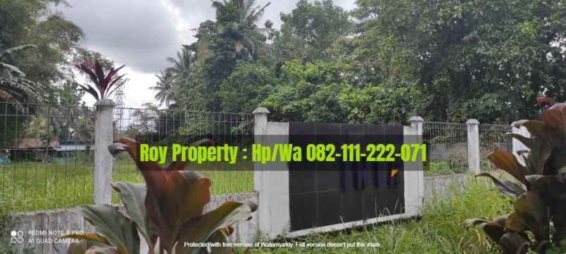 dijual tanah jl raya manado bitung