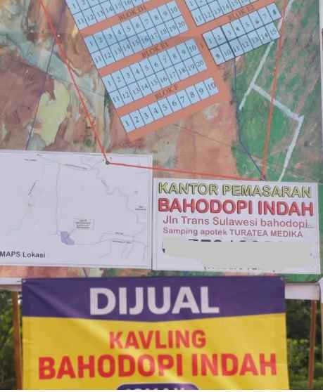 dijual tanah jl trans sulawesi bahodopi