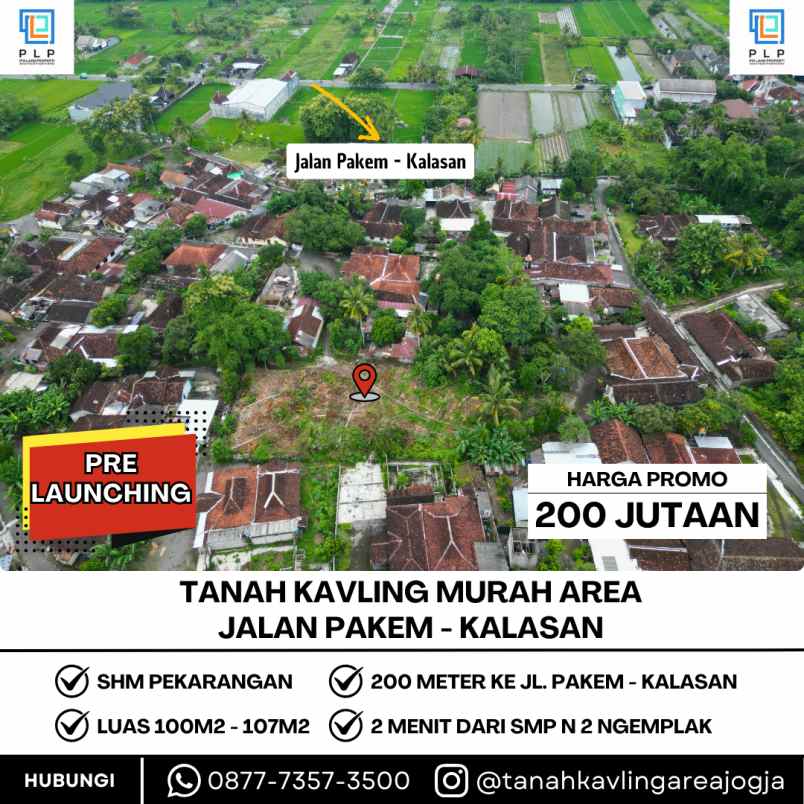 dijual tanah kalibulus bimomartani