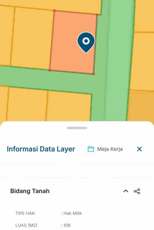 dijual tanah kalirandu