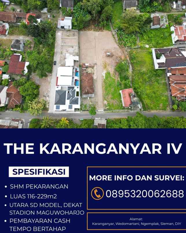 dijual tanah karanganyar wedomartani