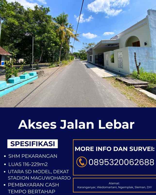 dijual tanah karanganyar wedomartani