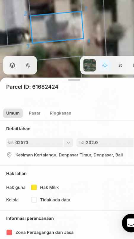 dijual tanah kesiman kerthalangu