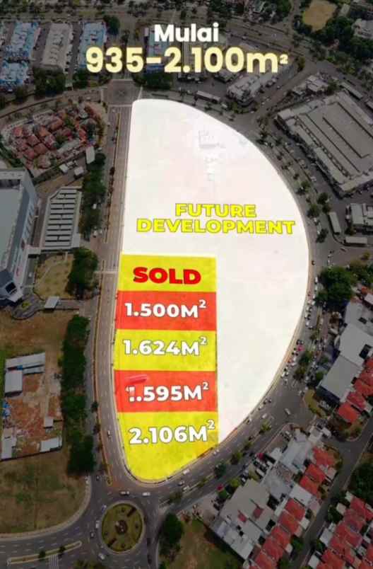 dijual tanah north square district di