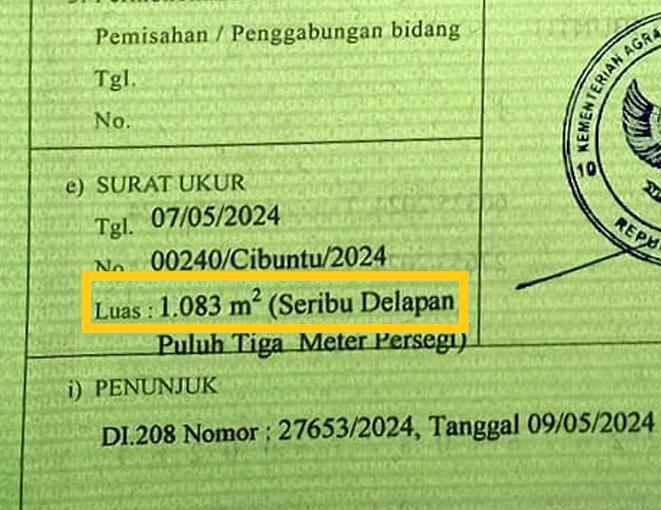 dijual tanah pasawahan kuningan
