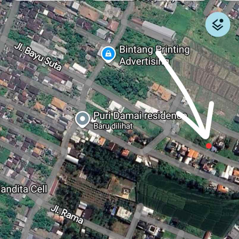 dijual tanah perum damai residence