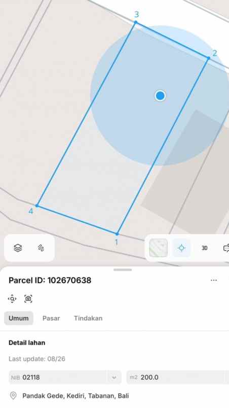 dijual tanah perum puri ayodya