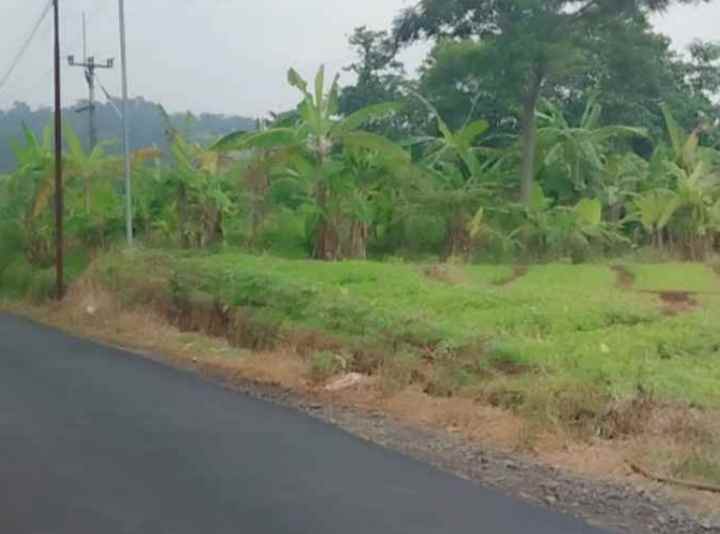 dijual tanah pinggir jalan view gunung