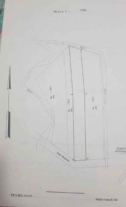 dijual tanah raya madusila