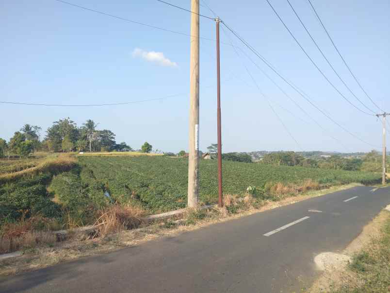 dijual tanah strategis pinggir jalan view gunung