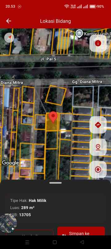 dijual tanah sungai jawi pal 6