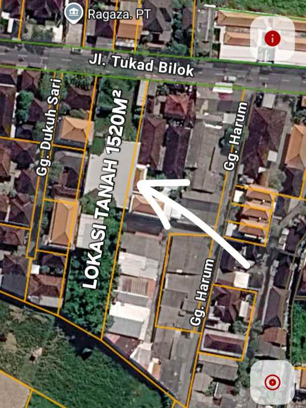dijual tanah tukad bilok