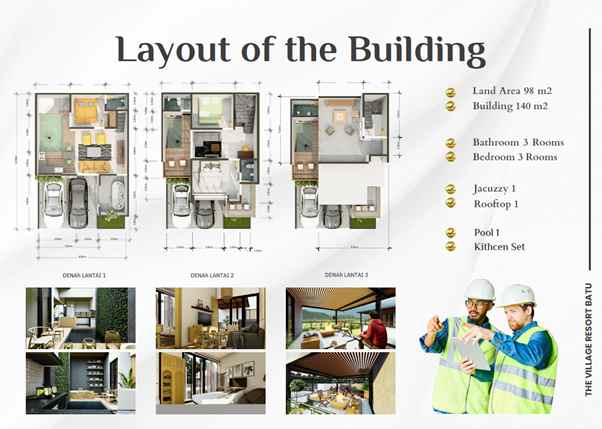 dijual villa metro sisir the village resort