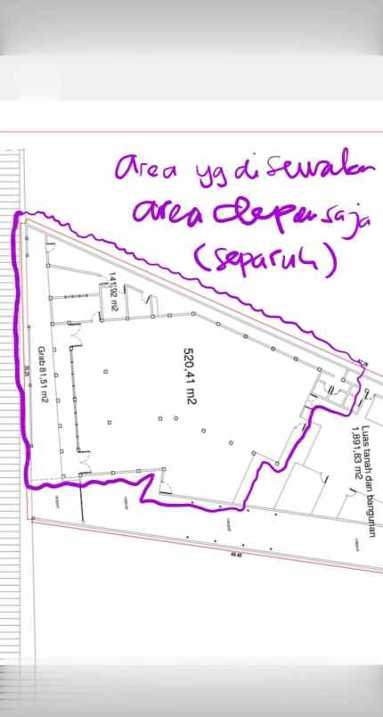 disewakan ruko gudang kantor mampang prapatan