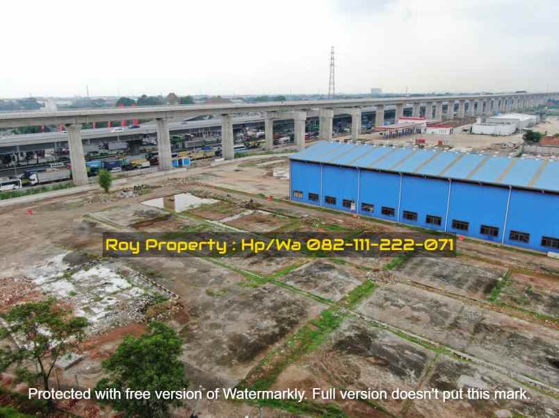 disewakan tanah jl tol jakarta cikampek