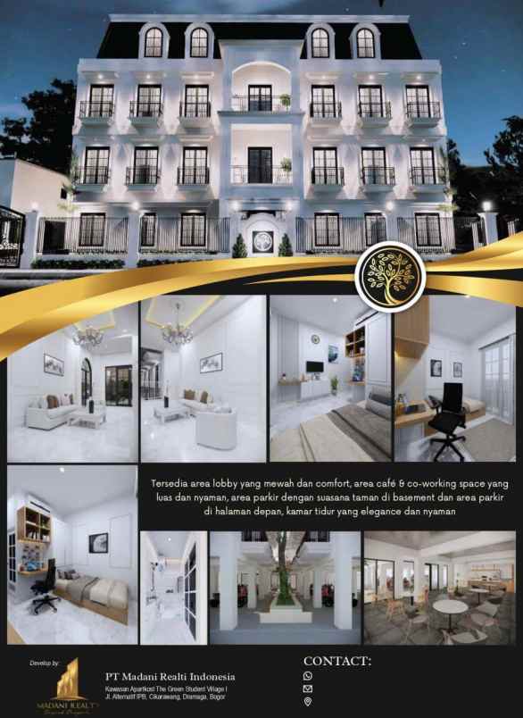 jual apartemen kost 1 kamar ready siap huni