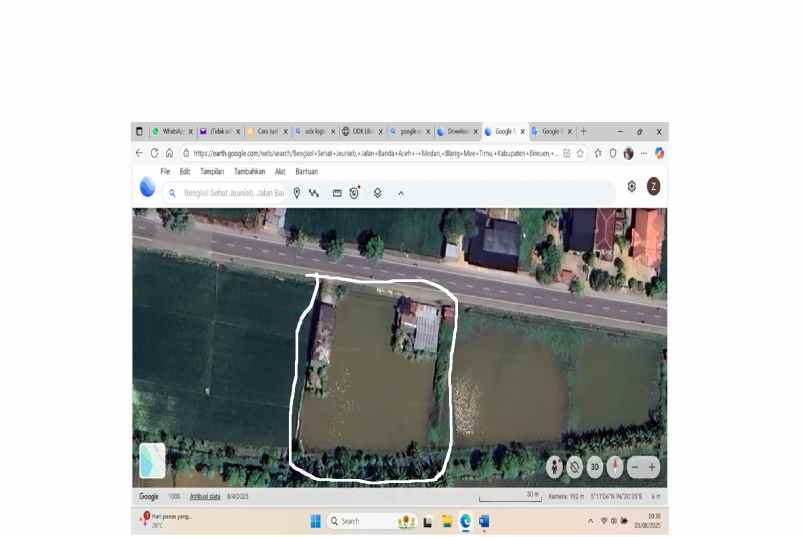 jual cepat tanah dekat jalan raya banda aceh medan